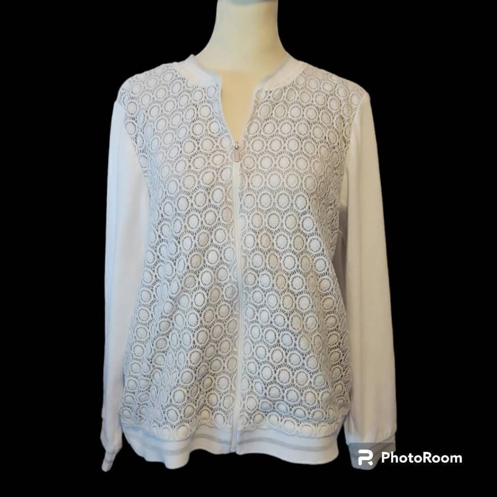 WOMEN'S ALFRED DUNNER ZIP-UP JACKET-SIZE: 14P